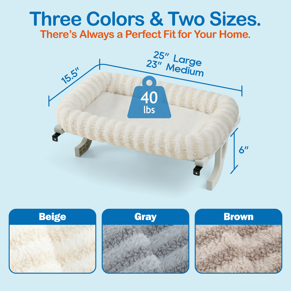 Zakkart Mellow All-Around Cat Hammock for Windowsill, Dual-Mount