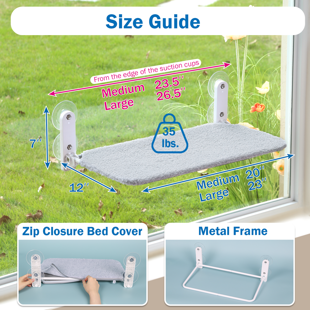 Zakkart Easy Fold Cat Window Perch