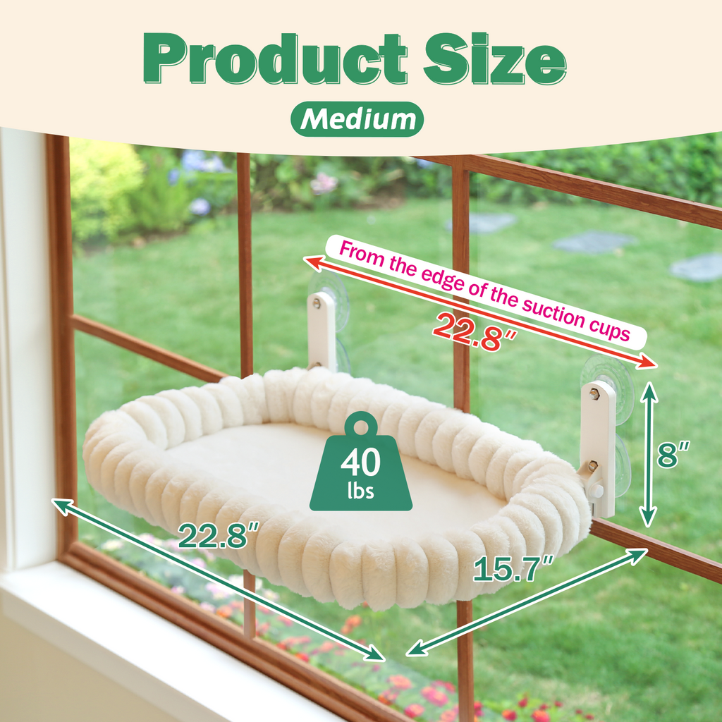 Zakkart SnugCloud Foldable Cat Window Perch