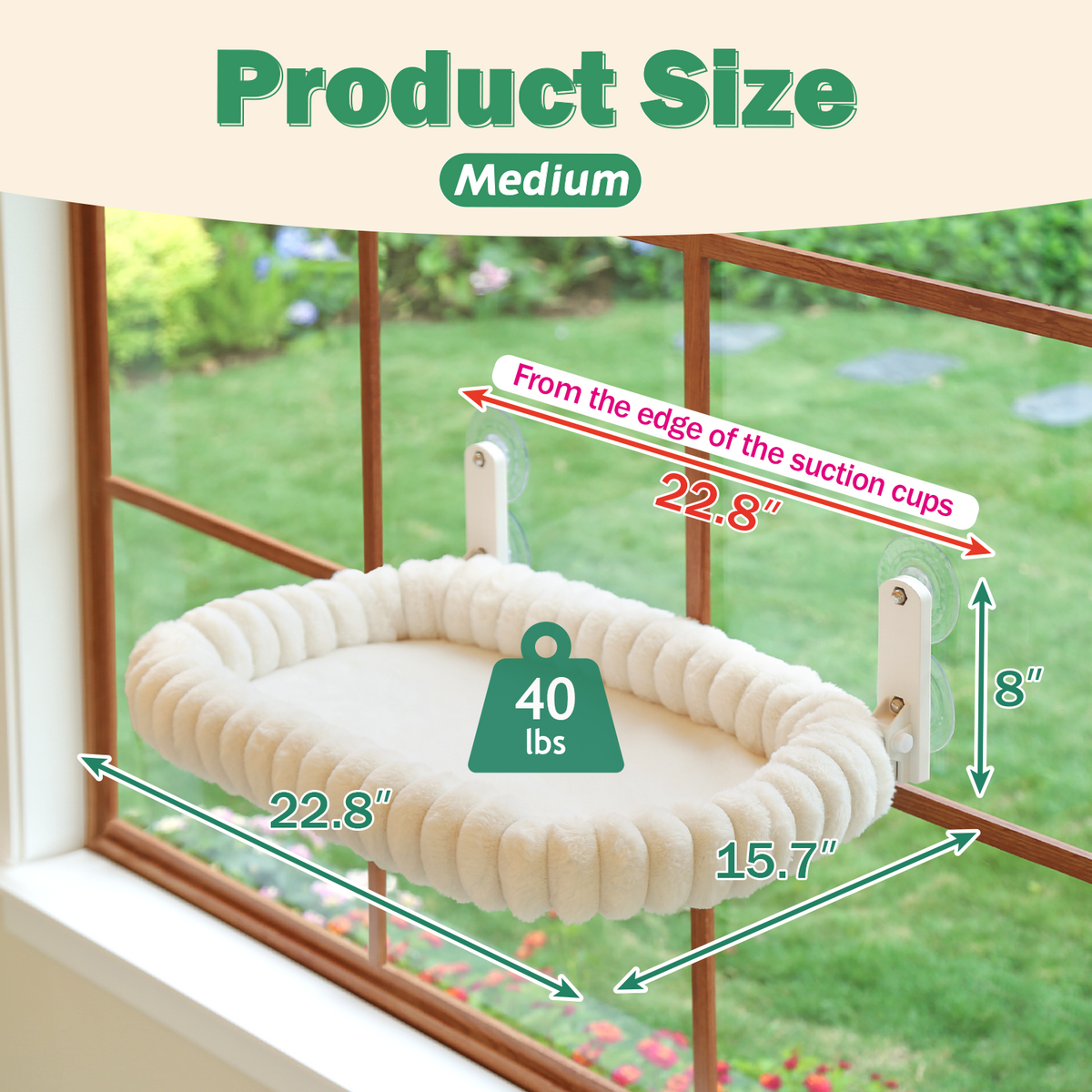 Zakkart SnugCloud Foldable Cat Window Perch