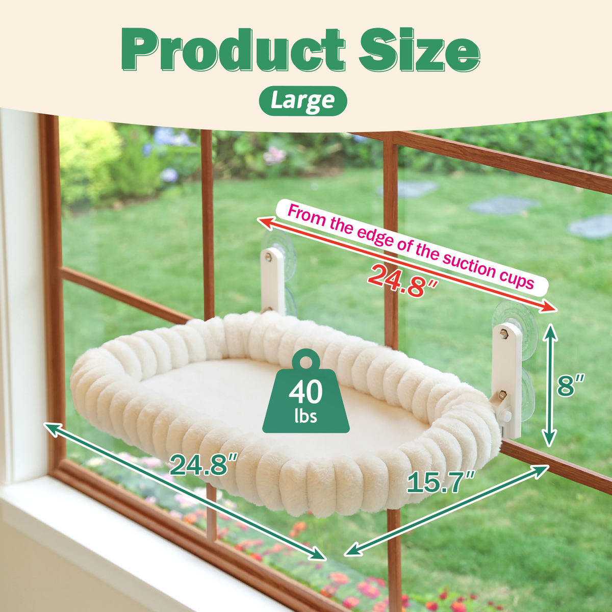 Zakkart SnugCloud Foldable Cat Window Perch