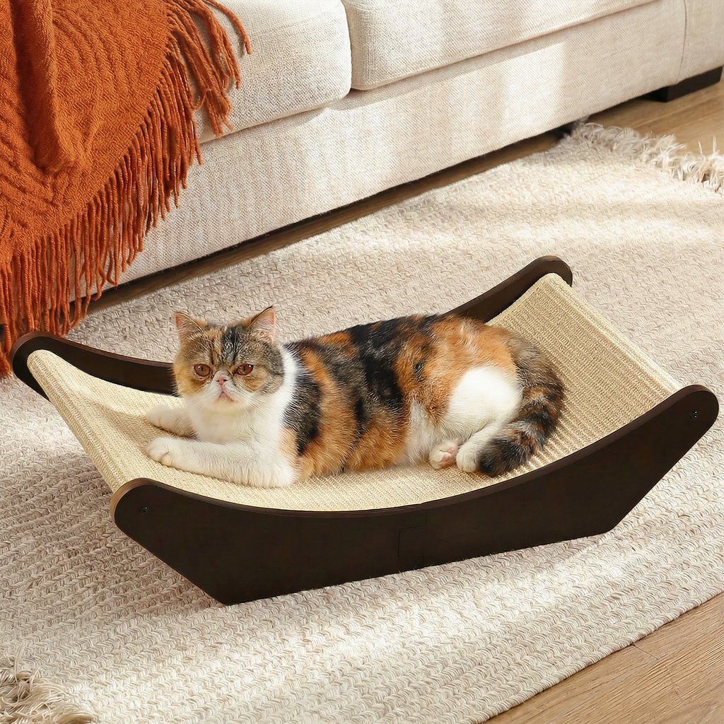Zakkart Sisal 2-in-1 Cat Scratcher & Lounging Bed