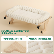 Load image into Gallery viewer, SnugCloud™ Cat Perch for Window Sill with 4-Sided Bolster
