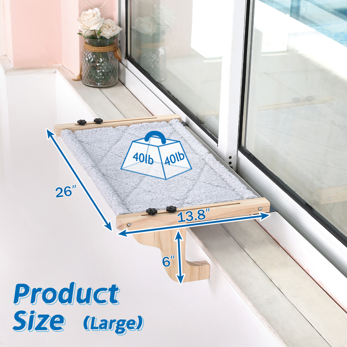 Zakkart Easy Seat Cat Perch for Windowsill