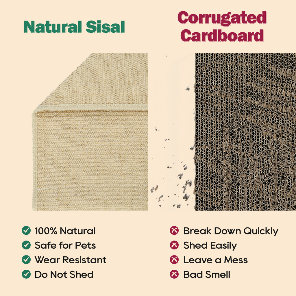 Zakkart Sisal 2-in-1 Cat Scratcher & Lounging Bed