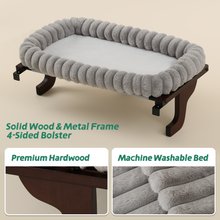 Load image into Gallery viewer, SnugCloud™ Cat Perch for Window Sill with 4-Sided Bolster

