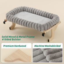 Load image into Gallery viewer, SnugCloud™ Cat Perch for Window Sill with 4-Sided Bolster
