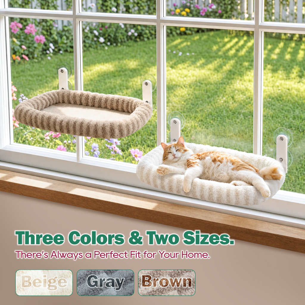 Zakkart Mellow Foldable Cat Window Perch, Upgraded Suction Cups
