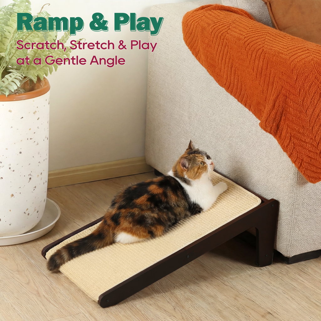 Zakkart Convertible L-Shaped Sisal Cat Scratcher
