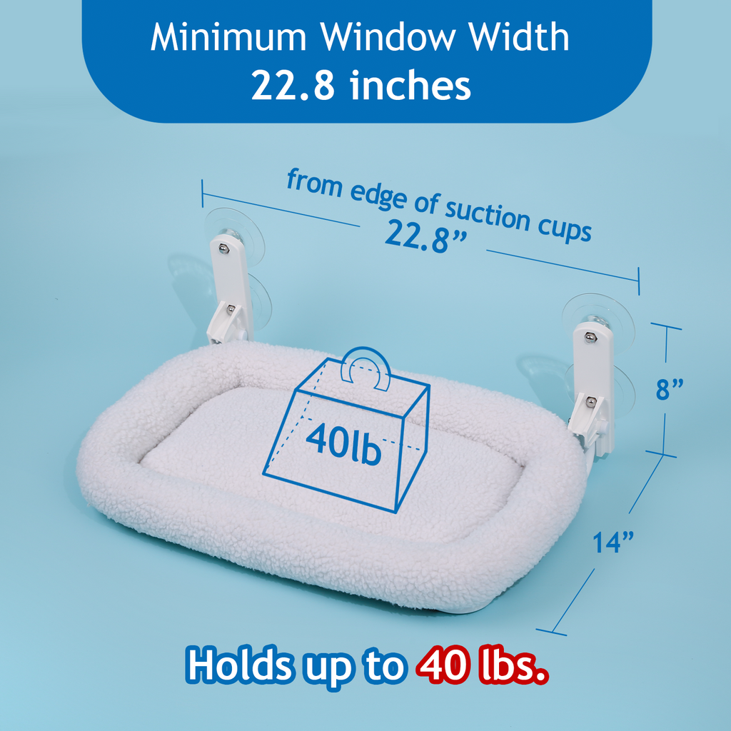 Zakkart Foldable Cat Hammock for Window