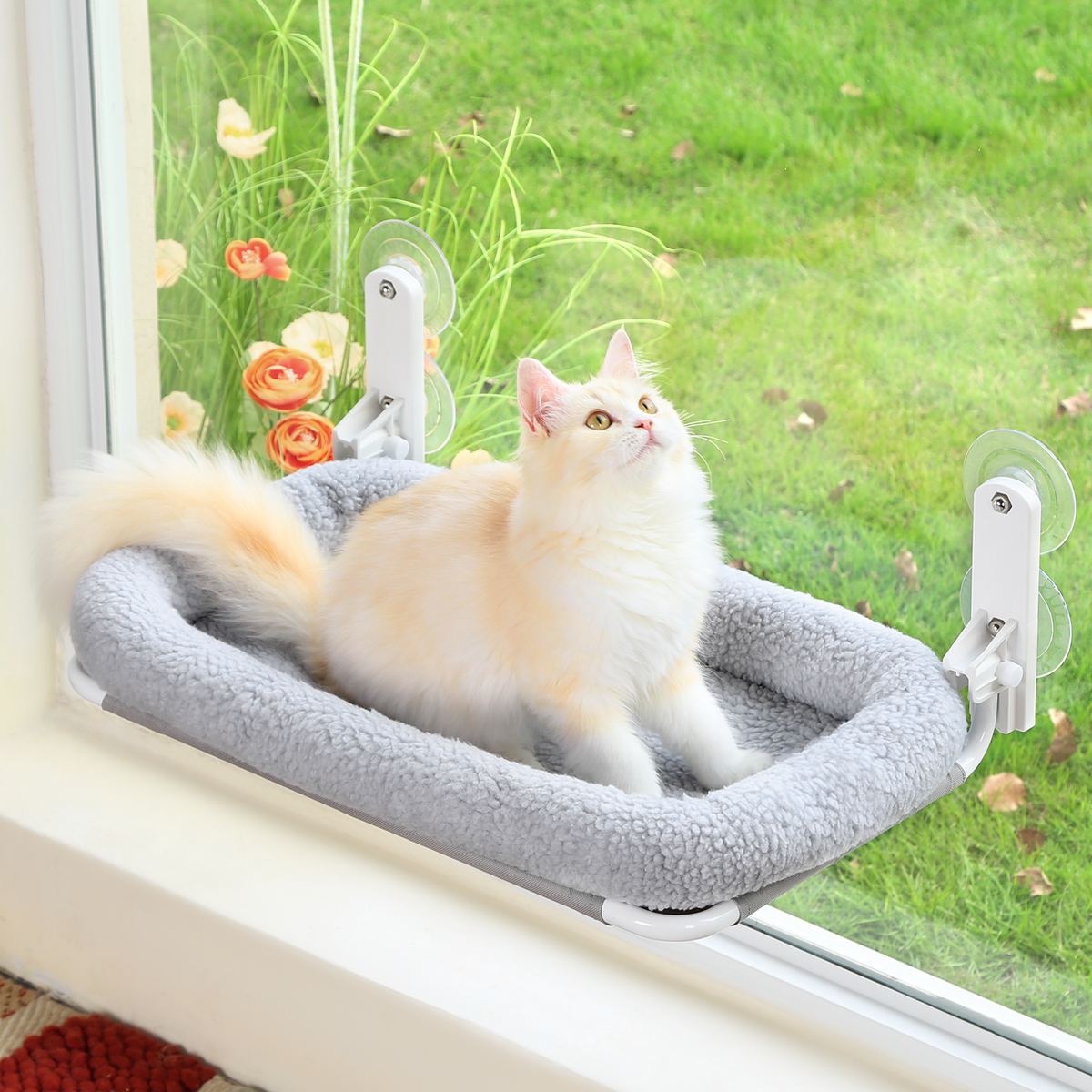 Zakkart Foldable Cat Hammock for Window