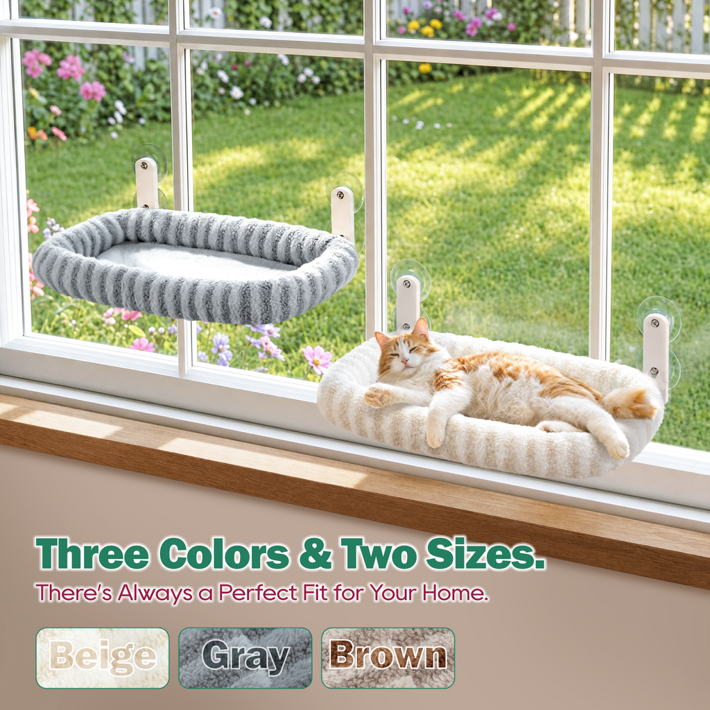 Zakkart Mellow Foldable Cat Window Perch, Upgraded Suction Cups