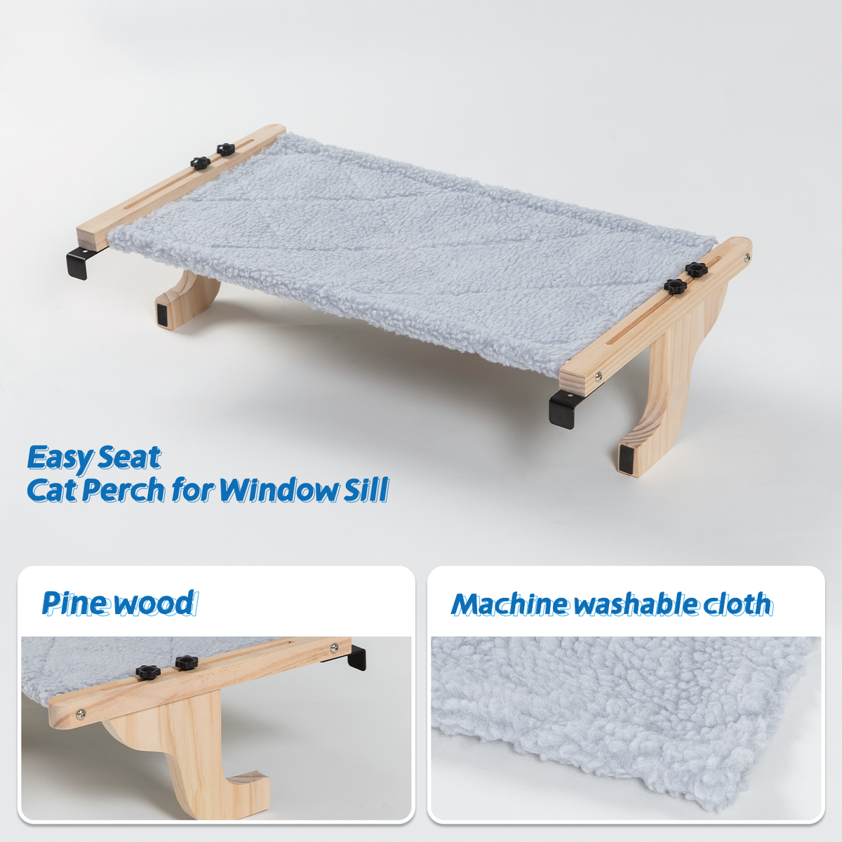 Zakkart Easy Seat Cat Perch for Windowsill