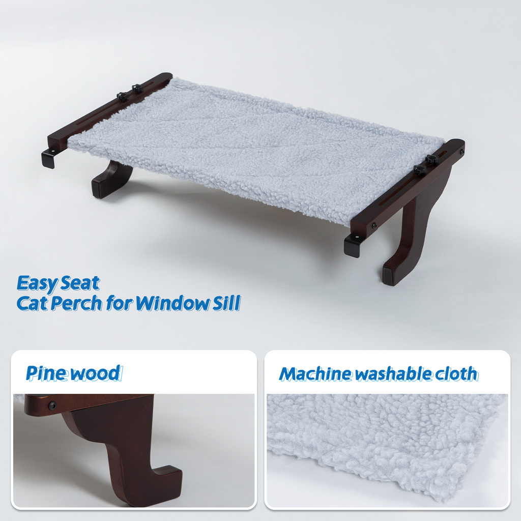 Zakkart Easy Seat Cat Perch for Windowsill
