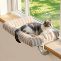Zakkart Mellow 3-Sided Cat Perch for Windowsill, Dual-Mount