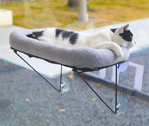 Zakkart Cat Window Perch, 100% Metal Supported from Below